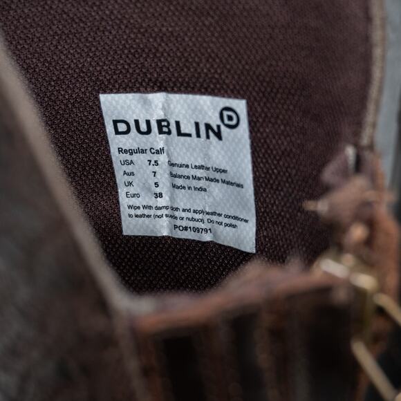 Dublin Ladies Feale Riding Boot Tall Womens Size 7.5 Regular Calf - Picture 6 of 11